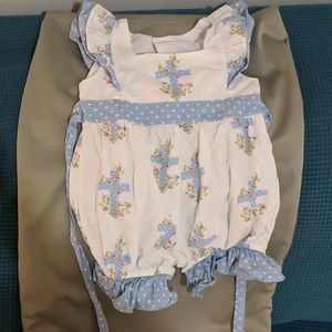 Baby girl ruffle onesie